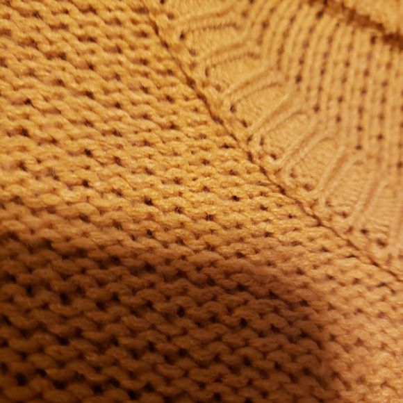 Free For All Mustard Sweater Women's Sz M - Picture 6 of 12